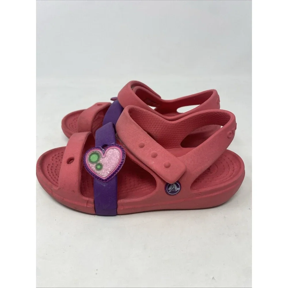 Crocs Bayaband Sandals Girls Size 11y Pink